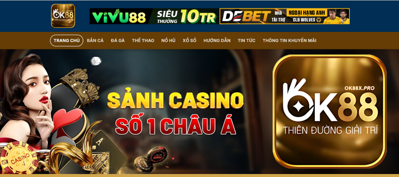 Truy cập trang web chính thức của OK88