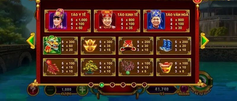 Luật chơi tại Nổ Hũ Táo Quân của OK88 